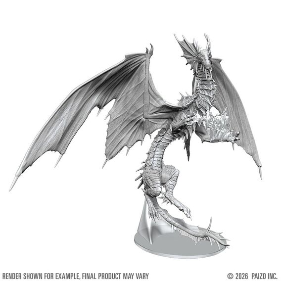 Pathfinder Deep Cuts Unpainted Boxed Miniature Adult Mirage Dragon 23 cm