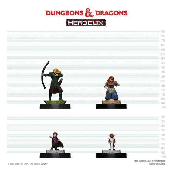Dungeons & Dragons HeroClix 400: Figure Set Adventuring Party 1