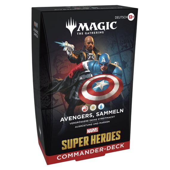 Magic the Gathering Marvel Super Heroes Commander Decks Case (4) german