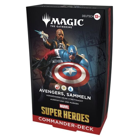 Magic the Gathering Marvel Super Heroes Commander Decks Case (4) german