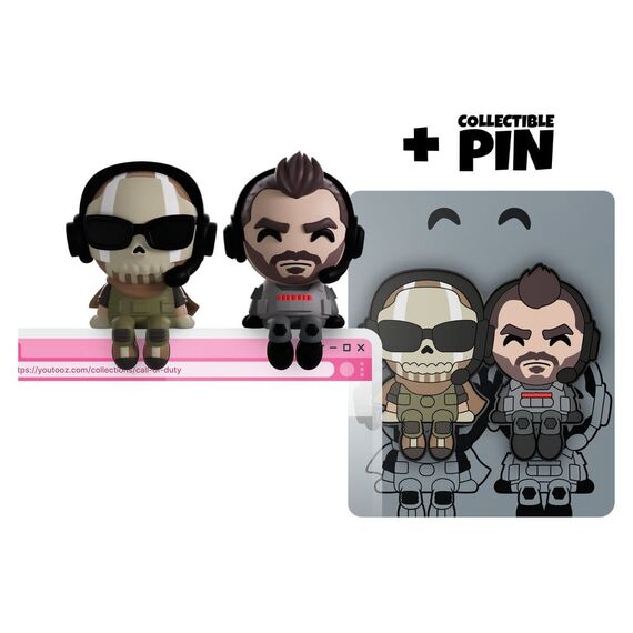 Call of Duty Vinyl Figures Ghost & Soap Monitor Buddiez 7 cm