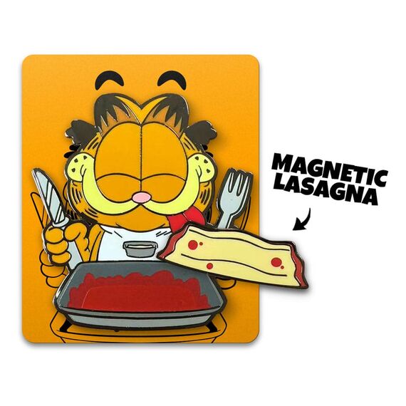 Garfield Pin Badge Disco Garfield Lasagna Dinner 5 cm