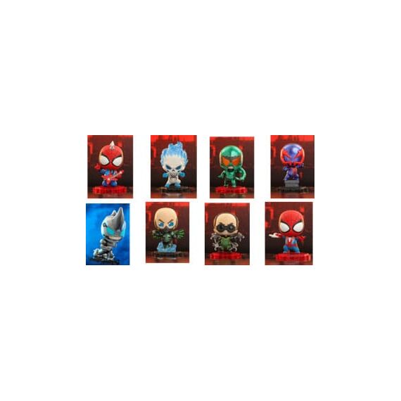 Spider-Man Cosbi Mini Figures 8 cm Blind Box Display (8)