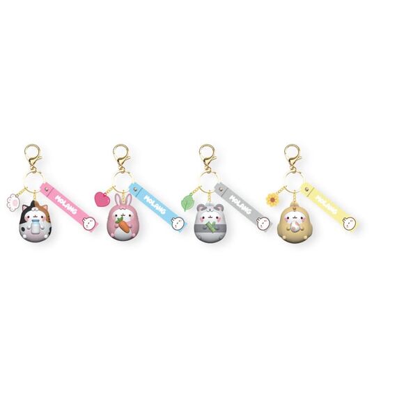 Molang Animal Costume Series Keychain with Hand Strap Display (12)