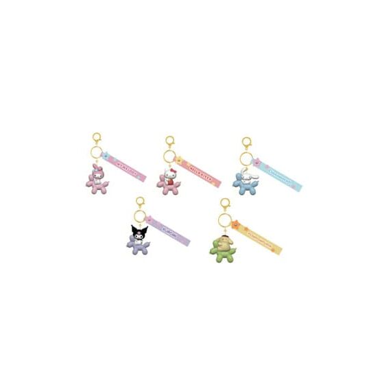 Sanrio Balloon Series Keychain with Hand Strap Hello Kitty and Friends Display (12)