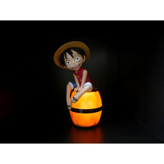 ONE PIECE - Luffy on a Barrel - Light-Up Figure - 8inch