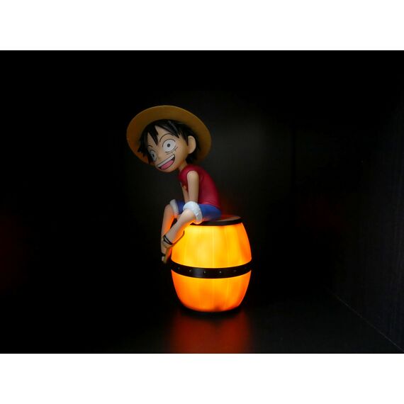 ONE PIECE - Luffy on a Barrel - Light-Up Figure - 8inch