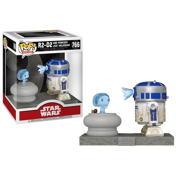 STAR WARS - POP Deluxe N° 766 - R2-D2 with Princess Leia Hologram