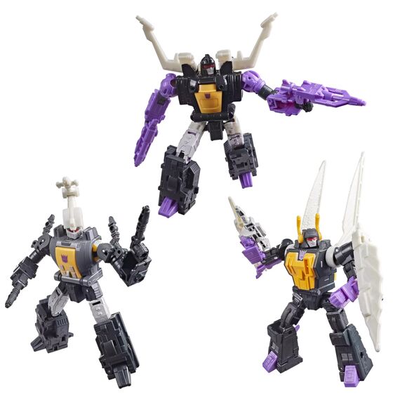 TRANSFORMERS - Bombshell, Shrapnell & Kickback - Figure MTME 14cm