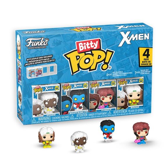 X-MEN - Bitty Pop 4 Pack 2.5cm - Gambit with Chase