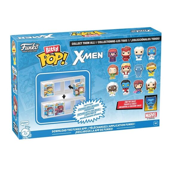X-MEN - Bitty Pop 4 Pack 2.5cm - Gambit with Chase