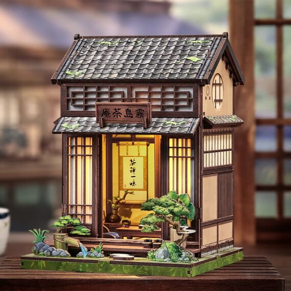 BOOK NOOK KIT - DIY - Kirishima Cha-an - 145pc + LED Light