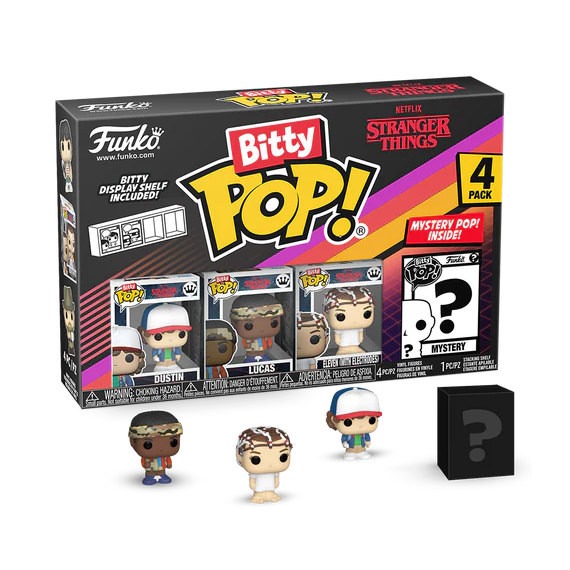 STRANGER THINGS - Bitty Pop 4 Pack 2.5cm - Dustin
