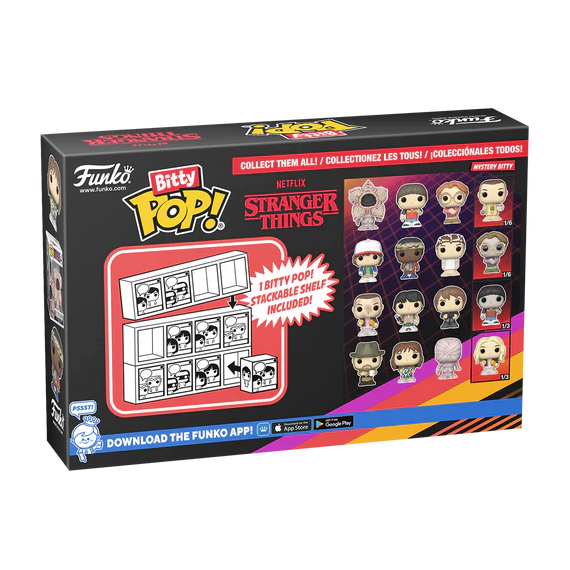 STRANGER THINGS - Bitty Pop 4 Pack 2.5cm - Dustin