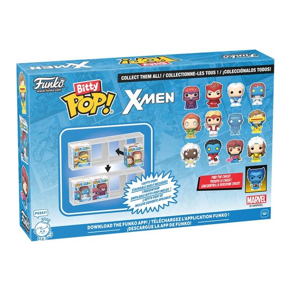 X-MEN - Bitty Pop 4 Pack 2.5cm - Magneto with chase