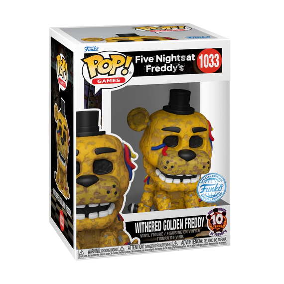 FIVE NIGHTS AT FREDDY'S - POP Gaming N° 1033 - Withered Golden Freedy