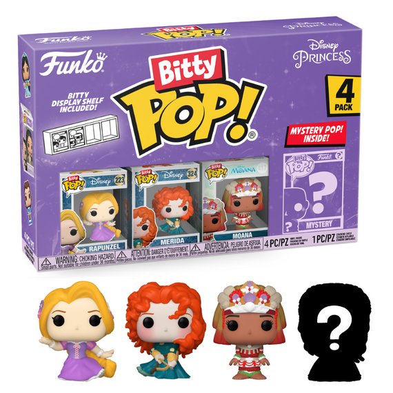 DISNEY PRINCESS - Bitty Pop 4 Pack 2.5cm - Rapunzel