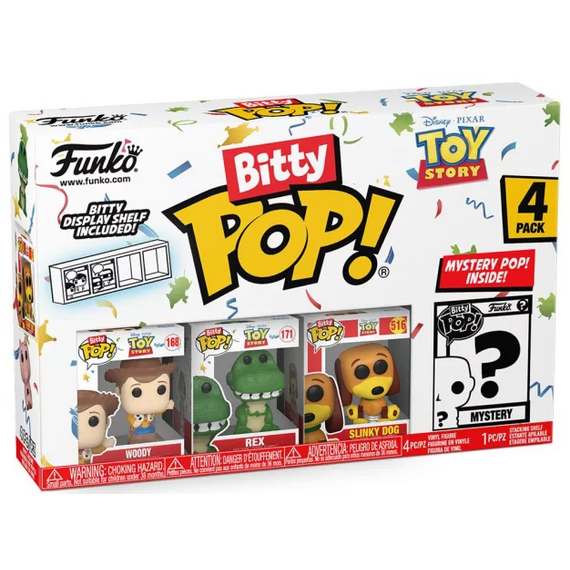TOY STORY - Bitty Pop 4 Pack 2.5cm - Woody