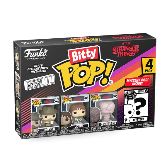 STRANGER THINGS - Bitty Pop 4 Pack 2.5cm - Hopper