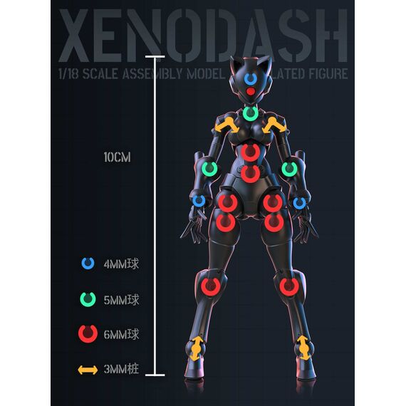 SHEIK MAINLAND - Xenodash (Black) - Model Kit 1/18
