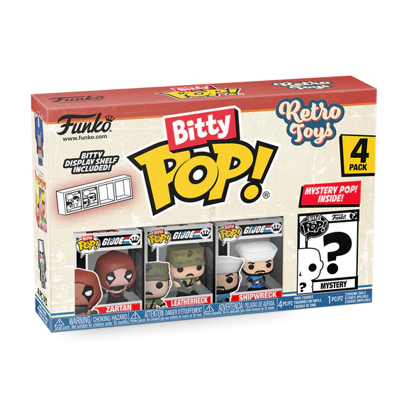 RETRO TOYS - Bitty Pop 4 Pack 2.5cm - GI Joe