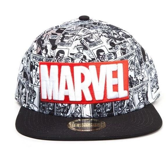 MARVEL - Snapback - Classic Logo Red & White one size