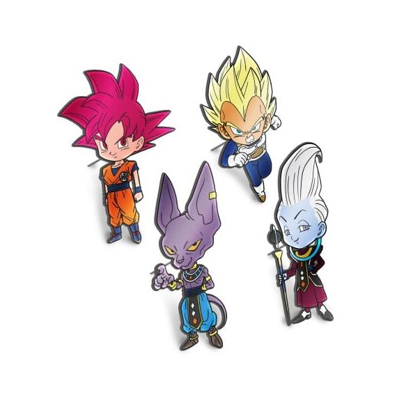 DRAGON BALL SUPER - Set of 4 Pin's