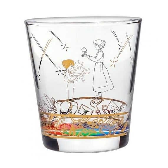 HOWL'S MOVING CASTLE - Howl and Sophie - Engraved glass 8x8x8.9cm