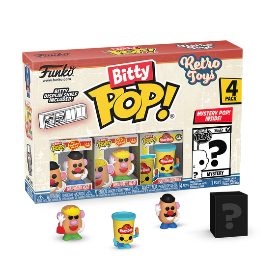 RETRO TOYS - Bitty Pop 4 Pack 2.5cm - Mr Potato Head