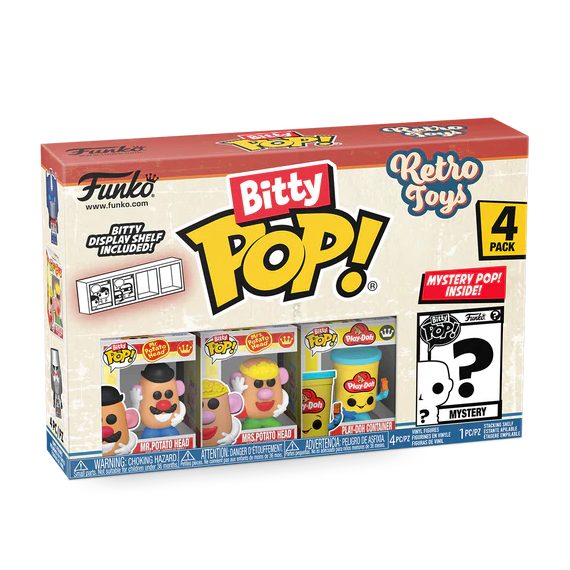 RETRO TOYS - Bitty Pop 4 Pack 2.5cm - Mr Potato Head