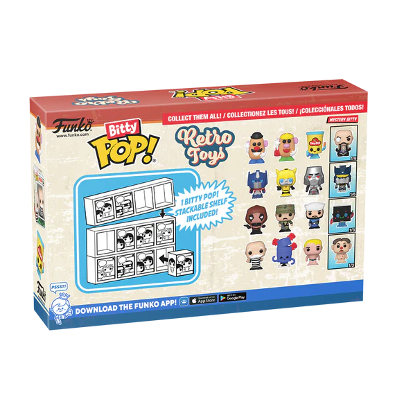 RETRO TOYS - Bitty Pop 4 Pack 2.5cm - Mr Potato Head