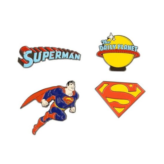 SUPERMAN - Set of 4 Pin's