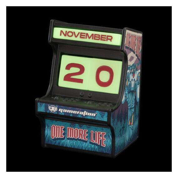 GAMERATION - Arcade - Resin 3D Perpetual Calendar (Glow)