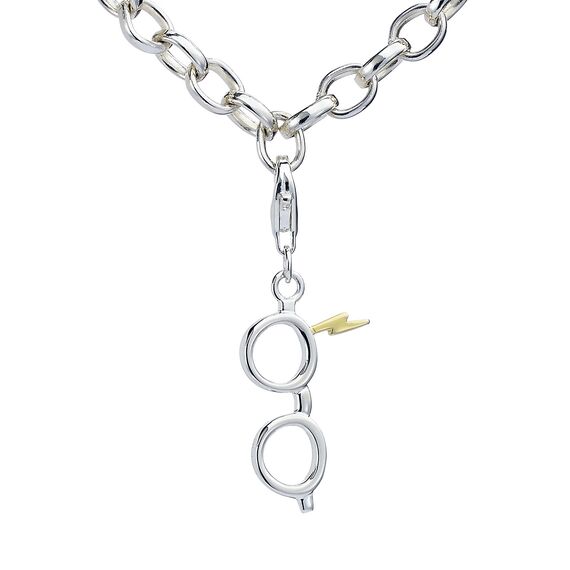 HARRY POTTER - Lightning Bolt & Glasses - Clip on Charm for Bracelet