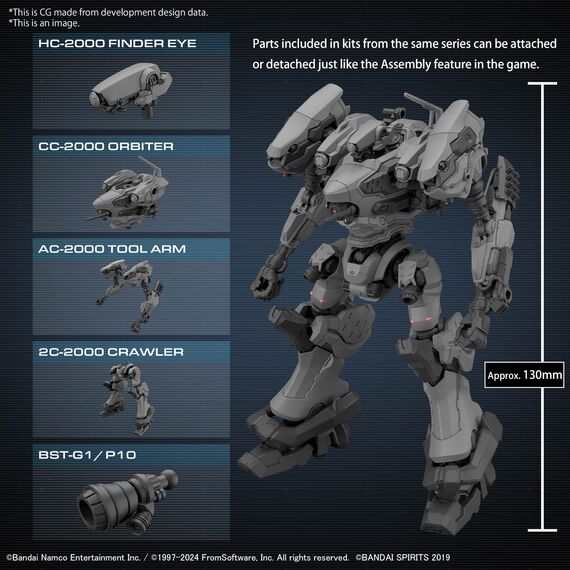 Armored Core VI RaD CC-2000 Orbiter - Model Kit