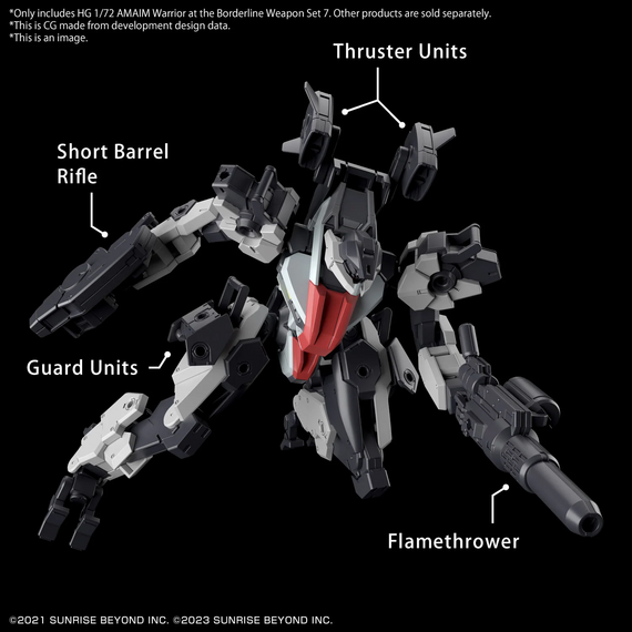 AMAIM - HG 1/72 AMAIM Weapon Set 7 - Model Kit