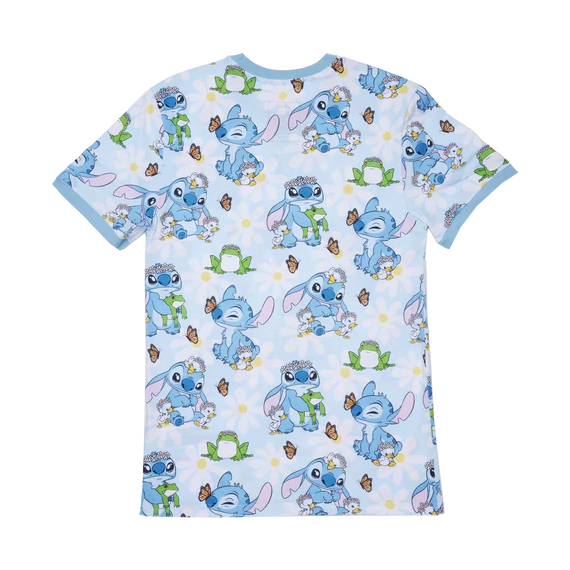 LILO AND STITCH - Springtime Stitch - T-Shirt Unisex Loungefly (S)