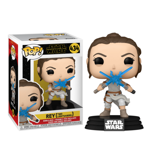 STAR WARS IX - POP N° 434 - Rey w/ 2 Light Sabers