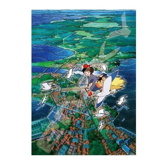 KIKI'S DELIVERY SERVICE - Koriko's Sky - Stained Glass Puzzle 500P