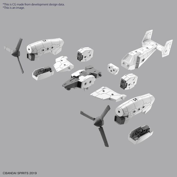 30MM - 1/144 Extended Armament Vehicle (TILT ROTOR Ver.) - Model Kit