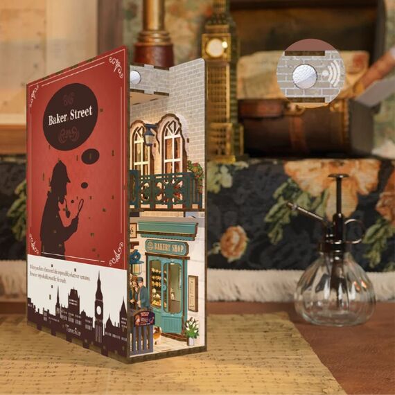 BOOK NOOK KIT - DIY- Baker Street - 141pcs + LED Light