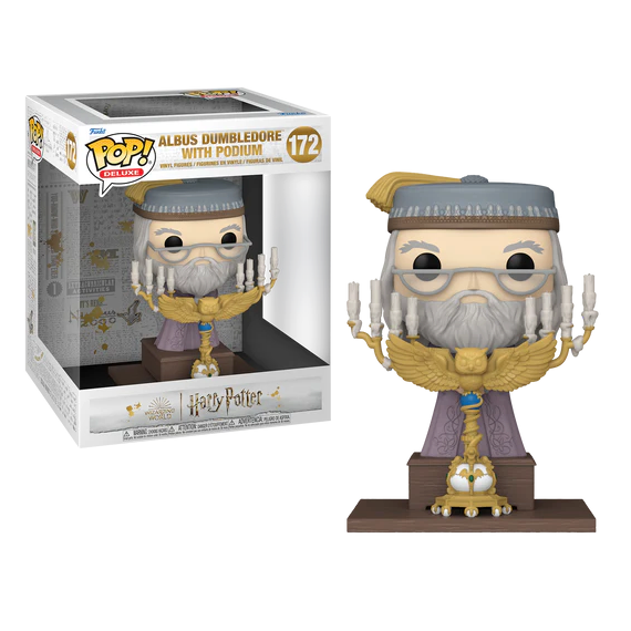 HARRY POTTER 3 - POP Deluxe N° 172 - Dumbledore with Podium