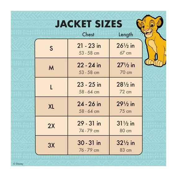 DISNEY - Lion King - Jacket LoungeFly (XL)
