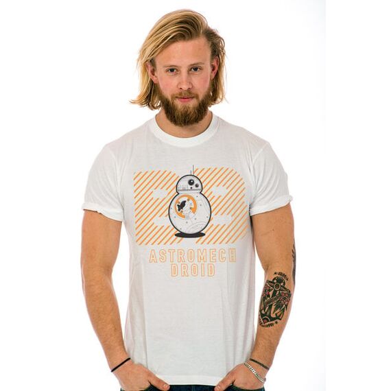 STAR WARS 7 - T-Shirt Astromech Droid White (L)