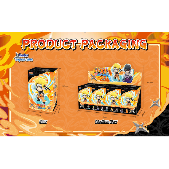 NARUTO SHIPPUDEN - Great Ninja Vol 1 - Blind Box Set 8 Figurine TBAcm