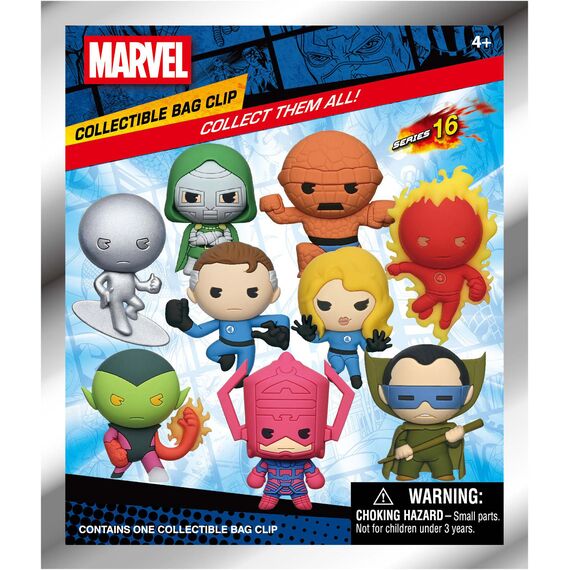 FANTASTIC FOUR - 3D Foam Bag Clip (Display 24 Pcs)