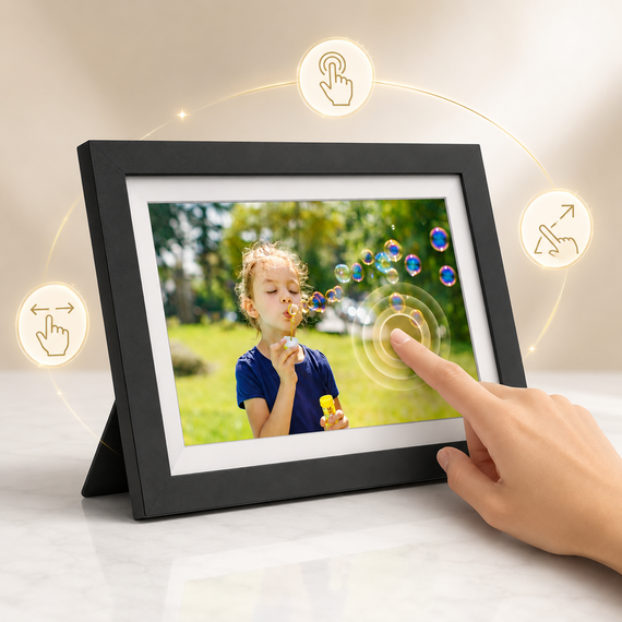 Wozinsky WRC-32 10.1" Digital Photo Frame with Frameo 32GB App - Black