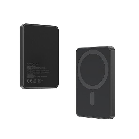 Gembird PB05-WPC15M-01 Magnetic wireless powerbank 15 W, 5000 mAh, black
