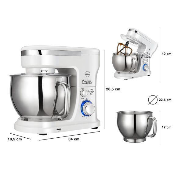 ELDOM WRK1300 DULCE PLANETARY ROBOT 1300 W White