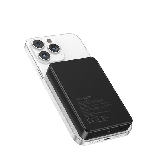 Gembird PB10-WPC15M-01 Magnetic wireless powerbank 15 W, 10000 mAh, black